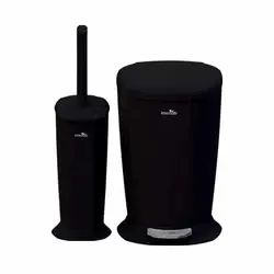 برس توالت و سطل زباله پدالی مدل ورونا ایمن آب (imenab)