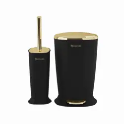 برس توالت و سطل زباله پدالی مدل ونیز ایمن آب (imenab)