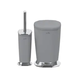 برس توالت و سطل زباله پدالی مدل ونیز ایمن آب (imenab)