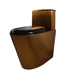 توالت فرنگی آنتی باکتریال زمینی استیل گلچین
