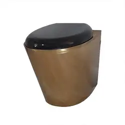 توالت فرنگی آنتی باکتریال وال هنگ استیل گلچین