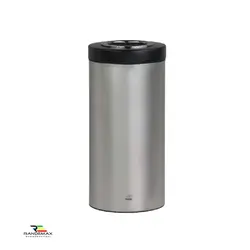 سطل 45 لیتری استوانه ای استیل مشکی بهاز (BAHAZ)