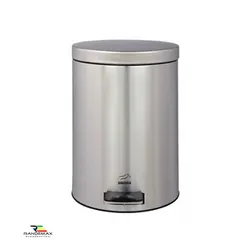 سطل زباله پدالدار 6 لیتری بهاز | سطل زباله پدالی استیل Bahaz