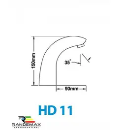 شیر هوشمند اتوماتیک| شیر چشمی روشویی HD11 بلندا