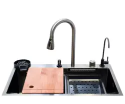 سینک ظرفشویی آبشاری ولومی استیل