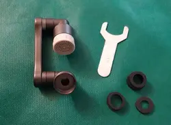 سرشیر چرخان مفصلی تمام برنجی 360 درجه دوحالته رنگ دودی - راندماکس