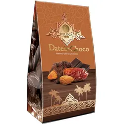 خرما شکلاتی شیری با مغز بادام