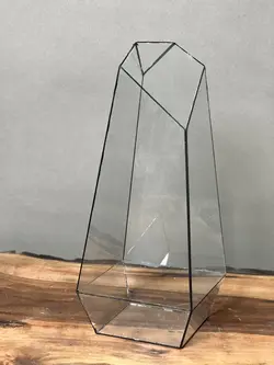 شیشه تراریوم چند ضلعی طرح طبیعت ۳۵ Cm