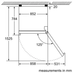 یخچال فریزر بوش مدل  KDD74AL204