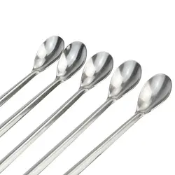 اسپاتول یک سر قاشقی یک سر تخت بلند