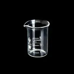 بشر شیشه ای چین ظرفیت ۵ میلی لیتر