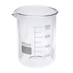 بشر شیشه ای چین ظرفیت ۸۰۰ میلی لیتر