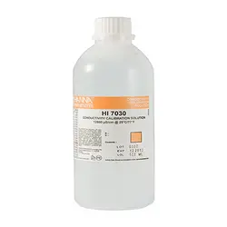 محلول کالیبراسیون هدایت ۵۰۰ سی سی ۱۲۸۸۰ مدل HI7030 - هانا