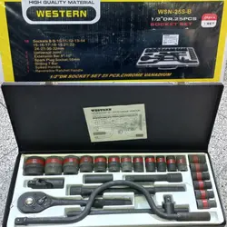 مجموعه 25 عددی آچار و سری بکس وسترن مدل WSN-S
