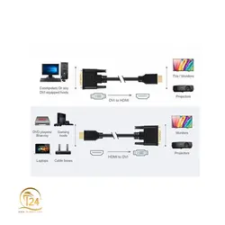 کابل HDMI به DVI طول 1.5 متر