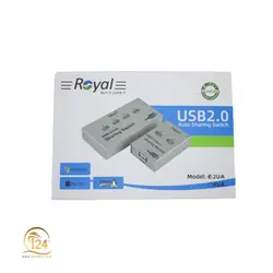 دیتا سوئیچ اتوماتیک 2 پورت پرینتر مدل Royal