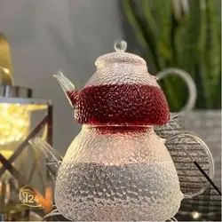 ست کتری و قوری پیرکس مدل یخی