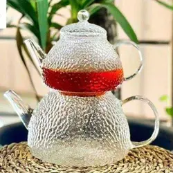 ست کتری و قوری پیرکس مدل یخی