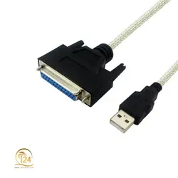 مبدل USB به 25 پین ماده پارالل D-Net