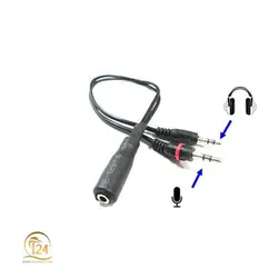 تبدیل 2 به 1 جک 3.5 میلی متری میکروفن و هدفون