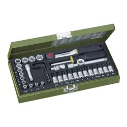 مجموعه 37 عددی بکس پروکسون مدل 23080 - ابزار آلات طلایی|Proxxon