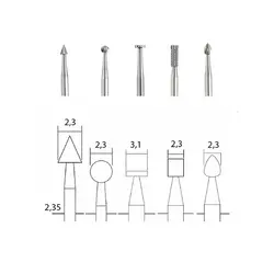 مجموعه 5عددی سری فرز پروکسون 28710 - ابزارآلات طلایی|Proxxon