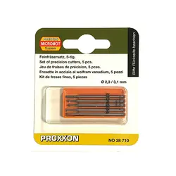 مجموعه 5عددی سری فرز پروکسون 28710 - ابزارآلات طلایی|Proxxon