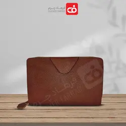 کیف دستی پاسپورتی دور زیپ آلبوم دار چرم طبیعی تبریز