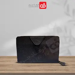 کیف دستی پاسپورتی دور زیپ آلبوم دار چرم طبیعی تبریز