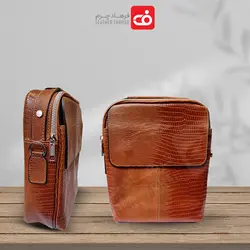 کیف دوشی دسته دار زیپ دار اسپرت چرم طبیعی تبریز