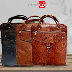 کیف نیم اداری دو دسته زیپ دار