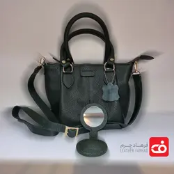 کیف دوشی دو دسته بند دار فانتزی زنانه چرم طبیعی تبریز