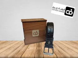کمربند چرم طبیعی تبریز کد14
