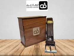 کمربند چرم طبیعی تبریز کد14