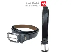 کمربند چرم دو لای مردانه