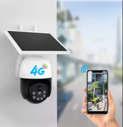 دوربین مداربسته اسپیددام سیم کارتی خورشیدی Solar V380 هدف اصفهان - گروه فنی مهندسی هدف اصفهان