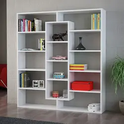کتابخانه مدرن مدل تک ستونه