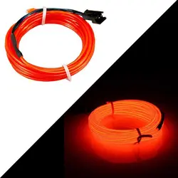 چراغ ال وایر لبه دار با ترانس 2 متری