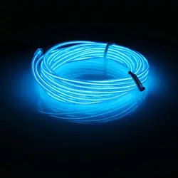 چراغ ال وایر لبه دار با ترانس 2 متری