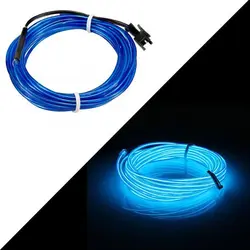 چراغ ال وایر لبه دار با ترانس 2 متری