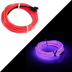 چراغ ال وایر لبه دار با ترانس 2 متری