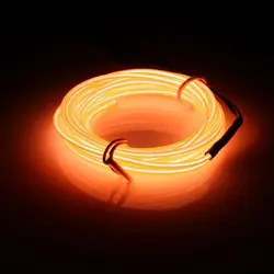 چراغ ال وایر لبه دار با ترانس 2 متری