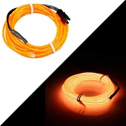 چراغ ال وایر لبه دار با ترانس 2 متری