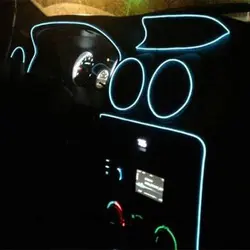 چراغ ال وایر لبه دار با ترانس 2 متری