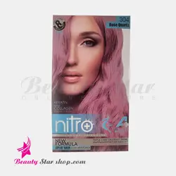 کیت رنگ مو و ابرو نیترو پلاس شماره 304 صورتی کوارتز
