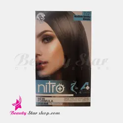 کیت رنگ مو و ابرو نیترو پلاس شماره 7.2 بلوند دودی متوسط