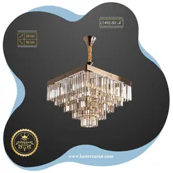 لوستر کریستال مدرن L1492-50 لوسترسازان