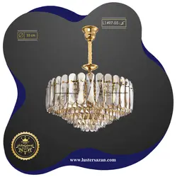 لوستر مدرن کریستال L1497-55 لوسترسازان