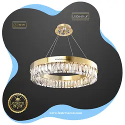 لوستر مدرن کریستالی L1506-60 لوسترسازان