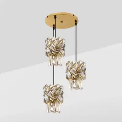 لوستر  آویز نامنظم مدرن کریستالی L1542-3 لوسترسازان